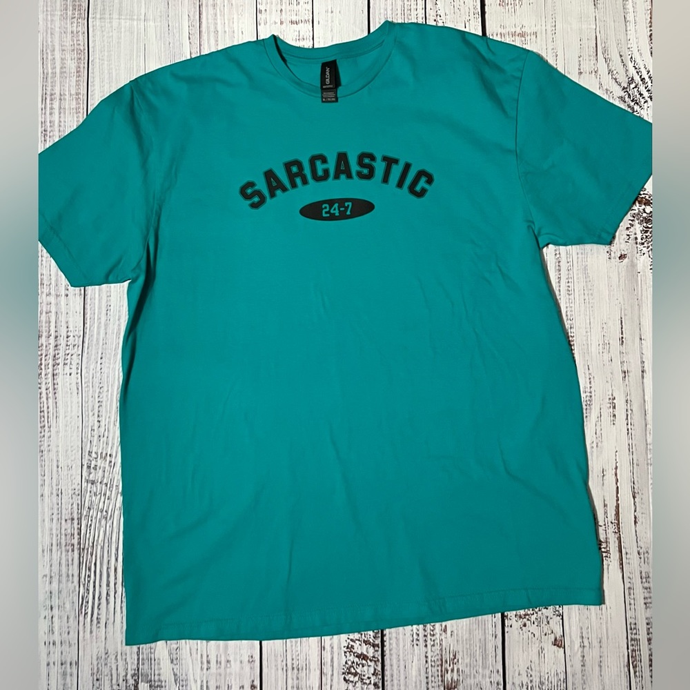Sarcastic, Graphic T-Shirt, short sleeved, Jade Dome, XL, 100% Cotton